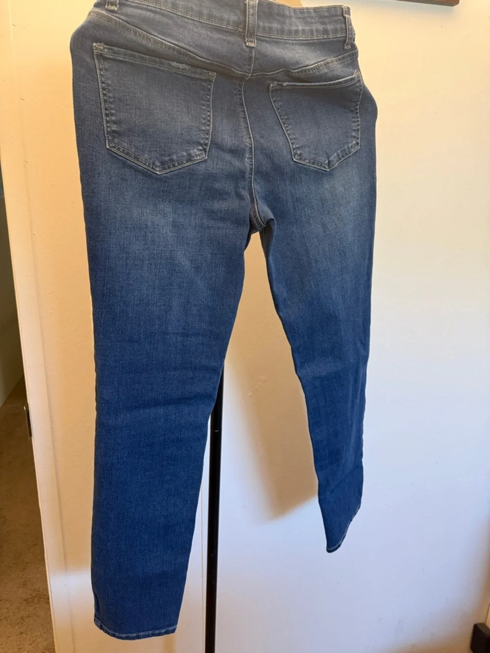 Boston Proper Blue Denim Jeans With Slight Distressing - Picture 6 of 6